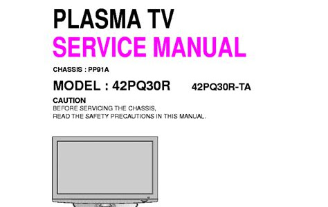 Read Online lg 42pq30r 42pq30r ta plasma tv service manual [PDF DOWNLOAD] PDF