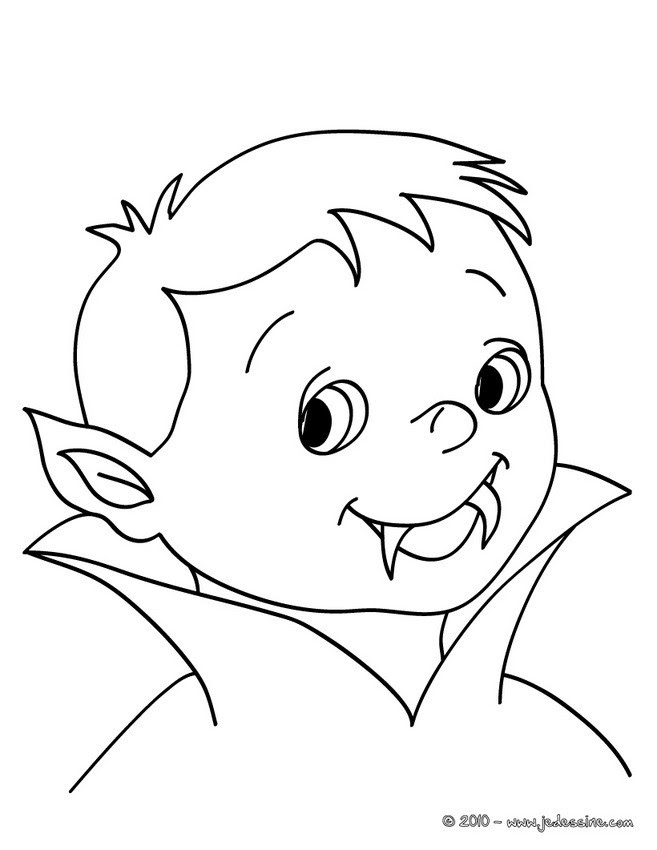 Coloriage Vampire Halloween 17 Coloriages Dhalloween