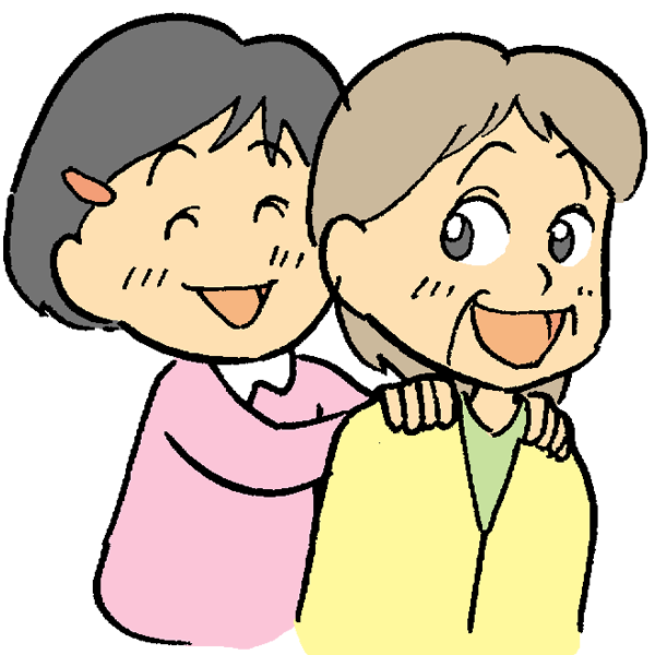 おばあちゃんと孫のイラスト かわいいフリー素材が無料のイラストレイン