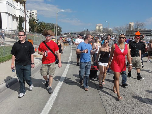 People walking