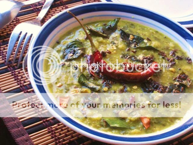 Palakura Pappu/Spinach Dal