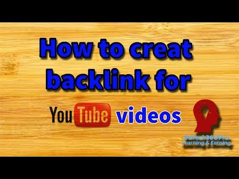 Back link your youtube videos