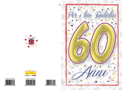 Cod. 148 Compleanno 60 anni unisex - Editrice Hedison
