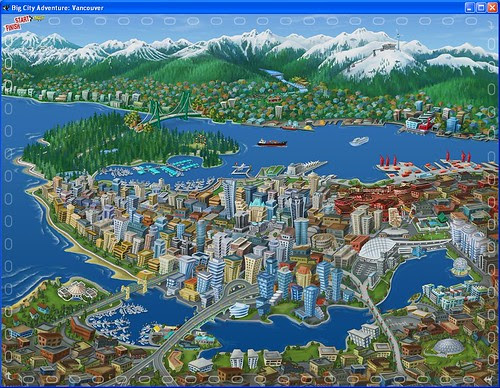 Map Of Vancouver City. map of Vancouver in the