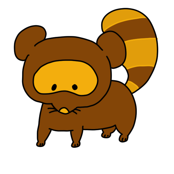 タヌキのイラスト かわいいフリー素材が無料のイラストレイン