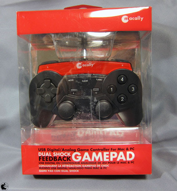 Macallyのmac用ゲームパッドコントローラー Ishockx Dual Shock Feedback Usb Gamepad を試す アクセサリ Macお宝鑑定団 Blog 羅針盤