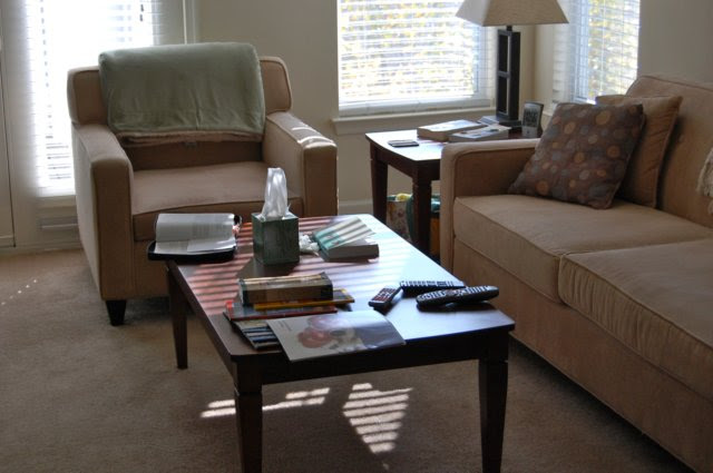 messy living room
