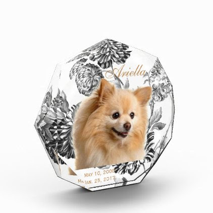 Dog & Pet Memorial Keepsake Celebration Of Life Acrylic Award