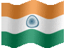Medium animated flag of India