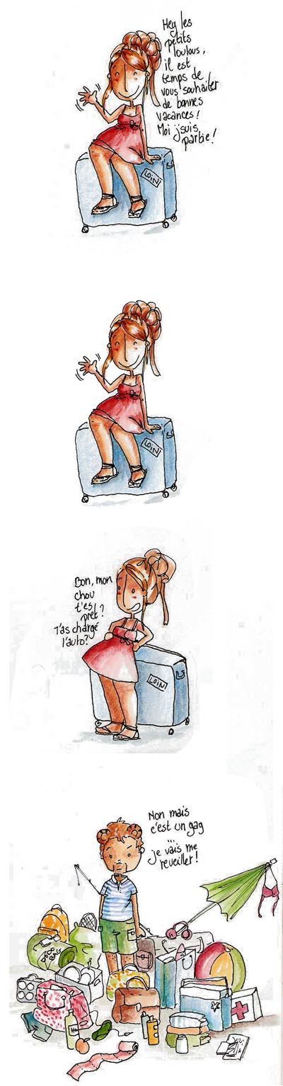 Depart En Vacances Les Gribouillis De Lady Xzeu