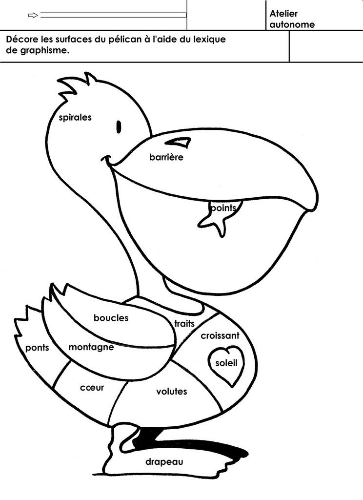 Atelier Autonome Graphisme Grande Section Ecole Maternelle Gellow