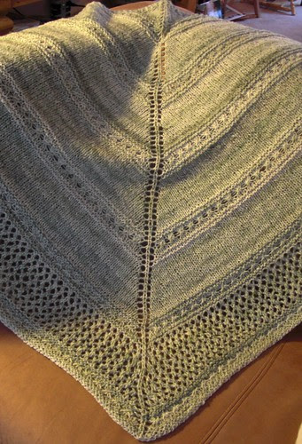 Evilla mix green shawl (I call it monster shawl)-1