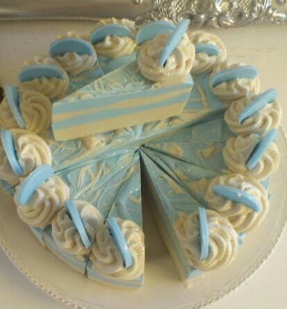 Angel Soap Cake Slice  Handmade Soap JUST PLAIN PREETY
