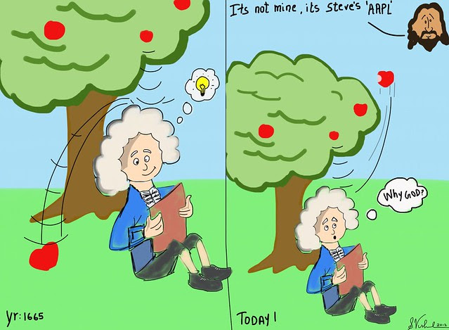 AAPL redefining gravity - cartoon!