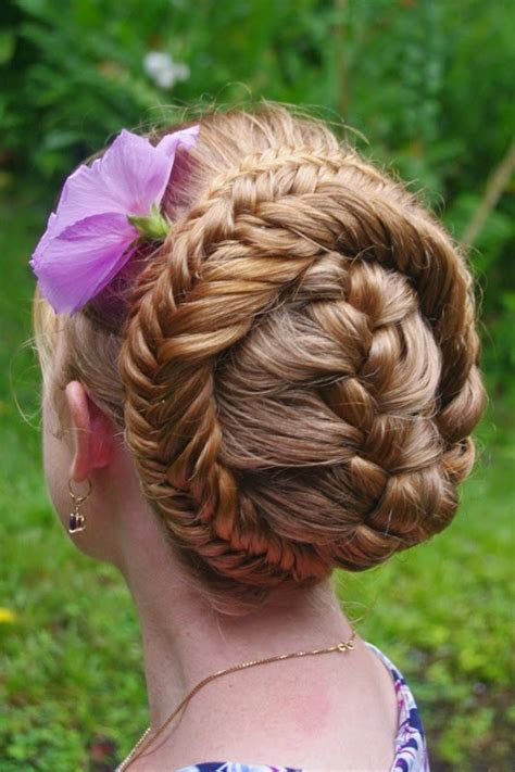 braids hairstyles  super long hair purple hibiscus french braid
