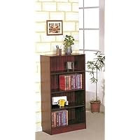 Cherry Finish 4 Shelf Bookcase