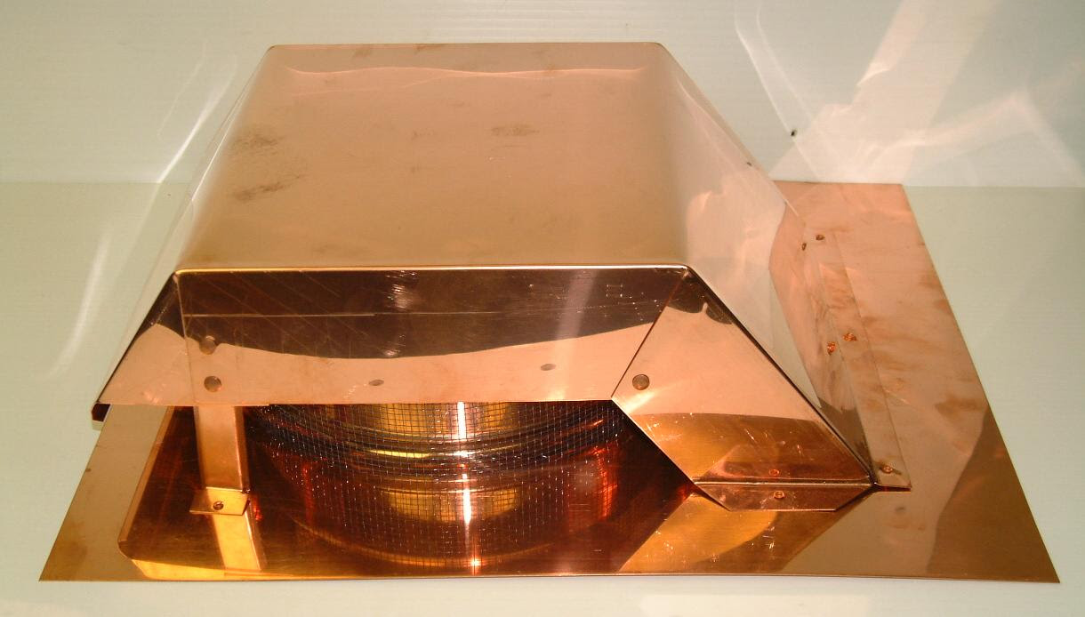 Volko is your copper vent source...copper roof vents ...