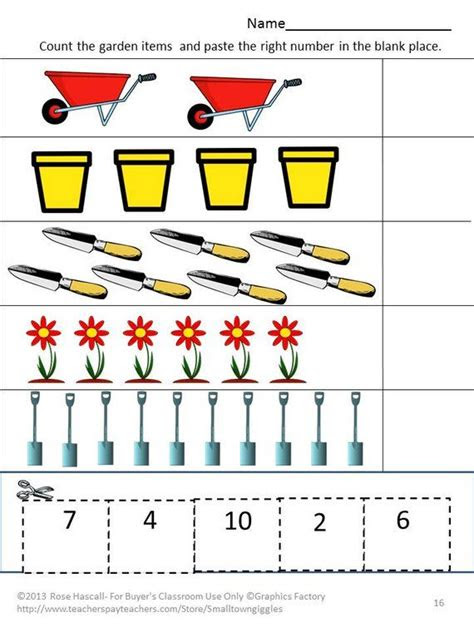 Plant theme for preschool math. pin on preschool activities
