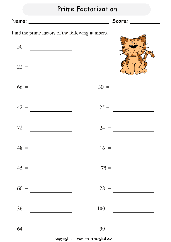 Prime decomposition or prime factorization is to find out which prime ...