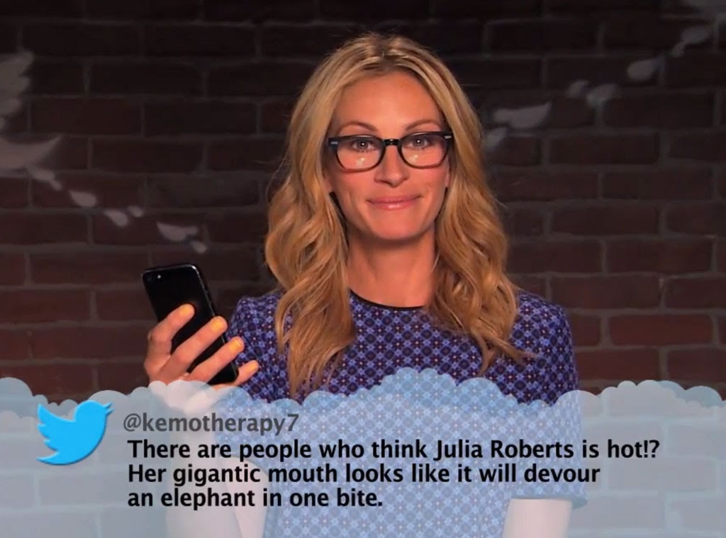 Julia Roberts from Celebrity Mean Tweets From Jimmy Kimmel 