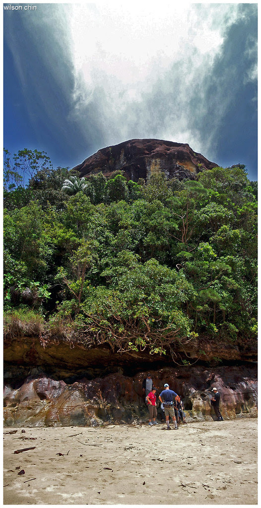 below cliff
