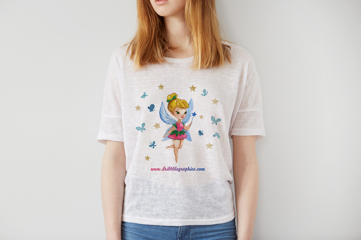Download Free Gorgeous Girl T-Shirt MockUp Psd TemplateFree Mockup Zone