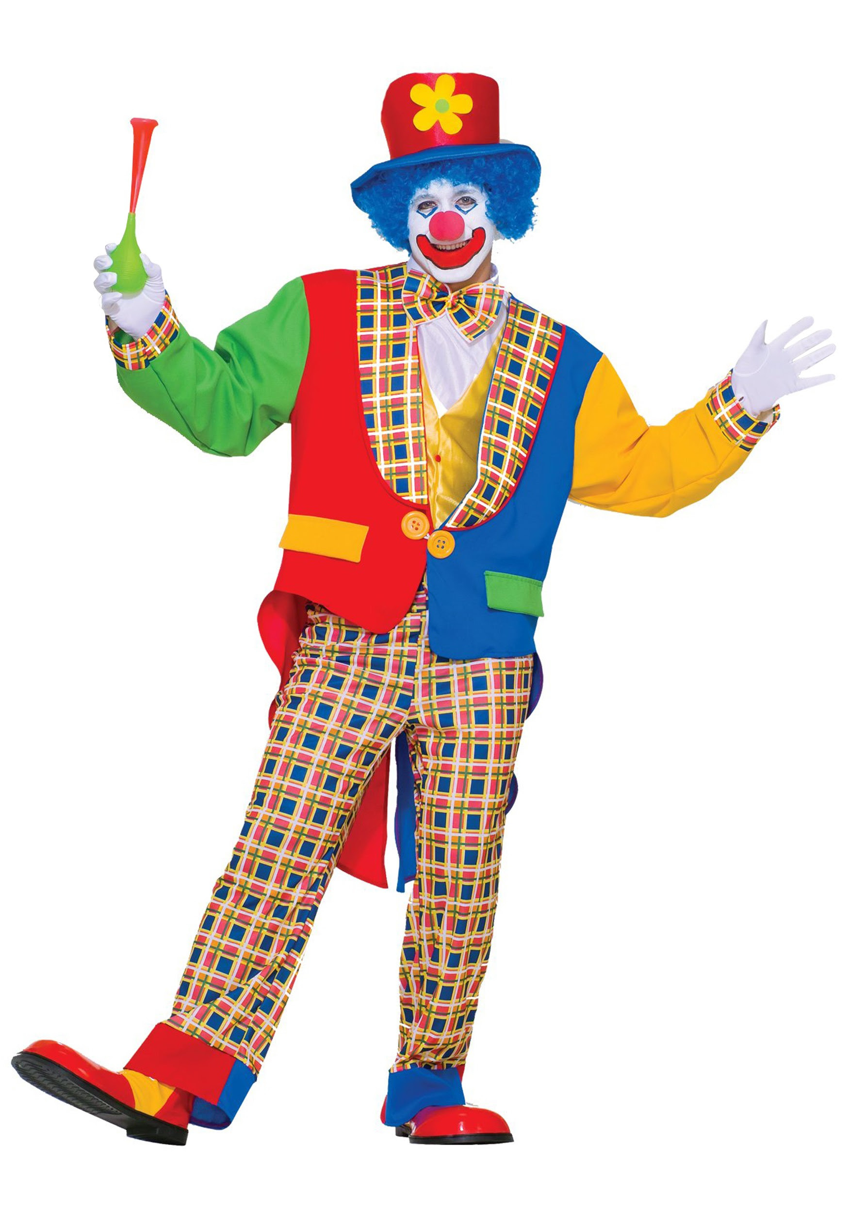 Adult Clown Costume  Men's Clown Halloween Costumes