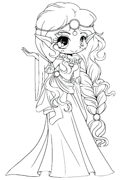 Female Anime Coloring Pages