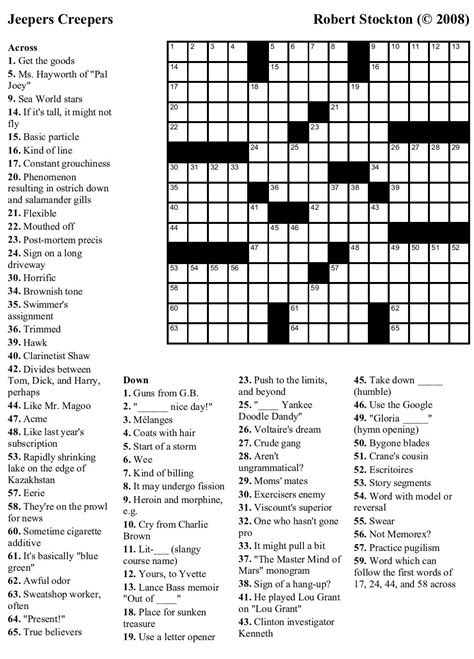  free printable easy crossword puzzles uk printable crossword puzzles