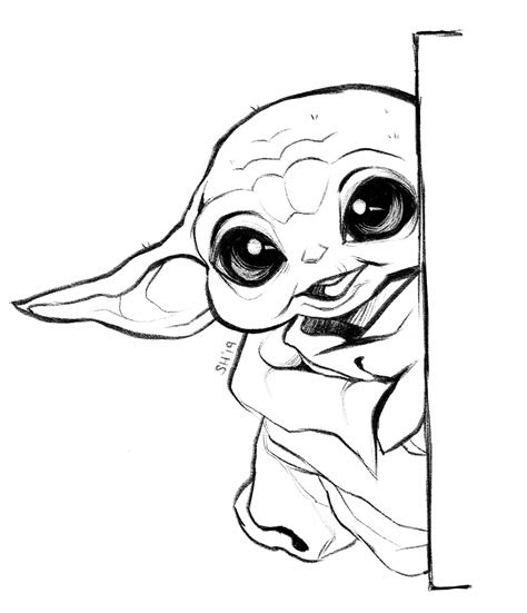  baby yoda colouring pages cute 101 coloring pages