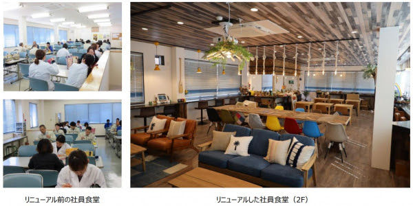 食 のワクワクを伝える演出で社員のモチベーションアップ 食のテーマパーク構想 をカタチに 創業45年の食品工場が大幅リニューアル 食堂はまるでカフェ 社員が集える遊び心溢れるくつろぎ空間に 三共食品株式会社 プレスリリース配信代行サービス ドリーム