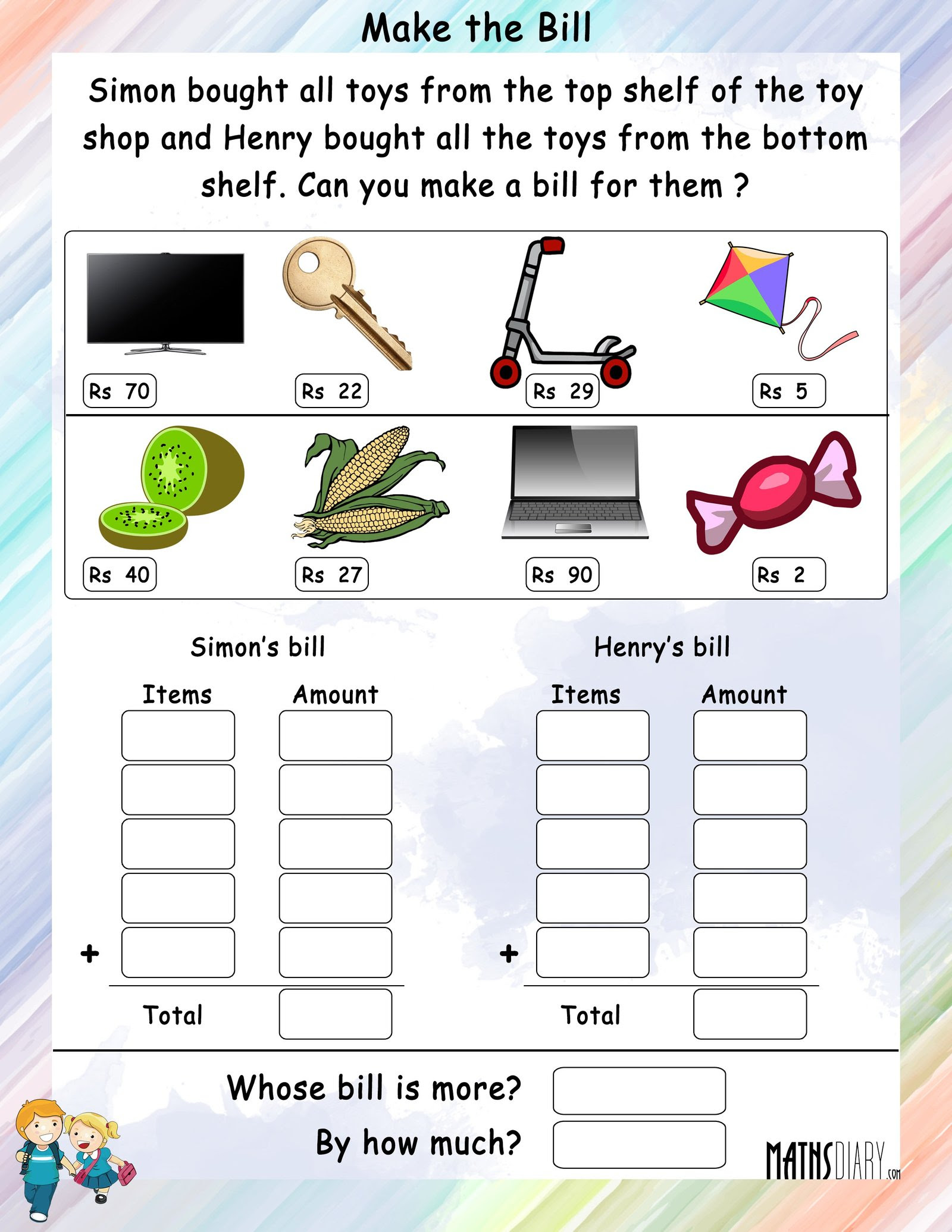 money class 2 worksheet geniuskids worksheets for class 2 2nd grade