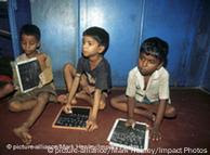 Many primary school children in India don't have proper teachers to train them