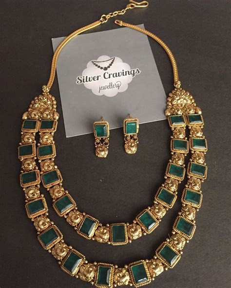Did you know nearly all white gold is plated with another metal to make it the shiny white color tha. Stunning Kolapuri Peacock Necklace From Silver Cravings
