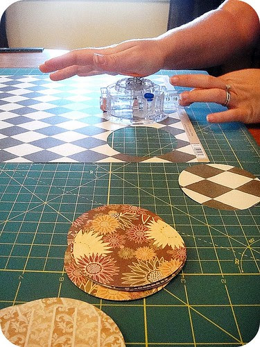 Cutting circles for garland