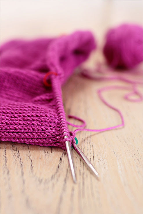 Pink-Knitting