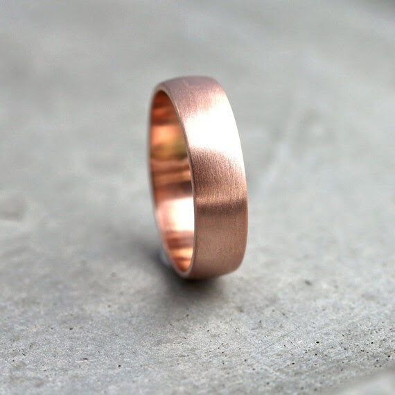 Wide Rose Gold Men s Wedding Band Recycled 14k Rose by Wide Rose Gold Men s Wedding Band Recycled 14k Rose by