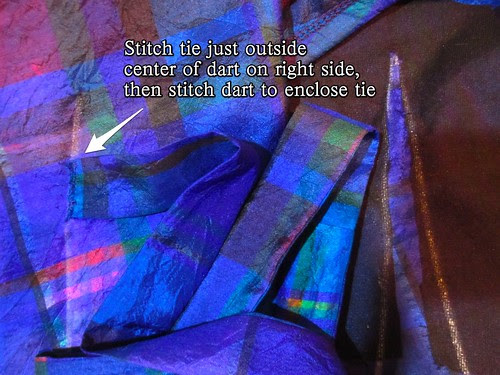 Stitch Tie Into Dart