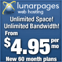 Unlimited storage and bandwidth for $4.95/mo!