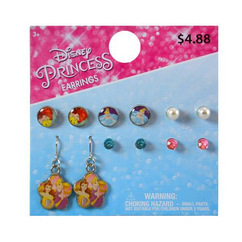 ディズニープリンセス ピアスセット ディズニー プリンセス ピアス アクセサリー キッズアクセ 輸入キャラクター雑貨 Pretzel Net おさるのジョージ ケアベア ディズニープリンセス バービー トーマス