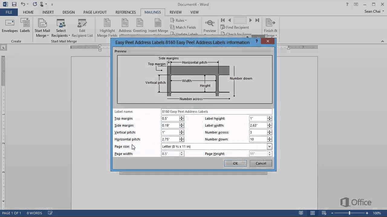 Training - Create labels in Word 2013 Create and print labels - Video 1 of 4 - YouTube