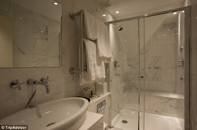 All the mod cons: While the rooms themselves are decorated in an antique style, the bathrooms have every modern amenity