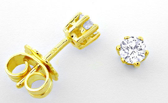 Foto 1, Brillant-Diamant-Ohrstecker -Ohrringe River Luxus! Neu!, S6997