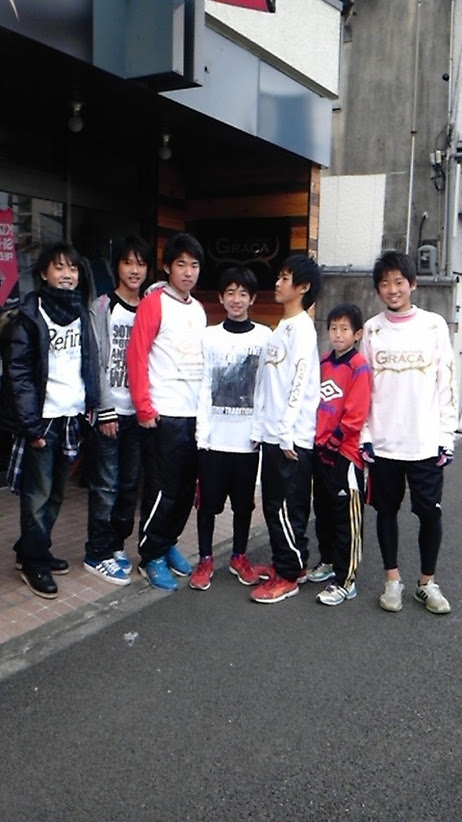 鹿風呂 ロアッソ中学生たち