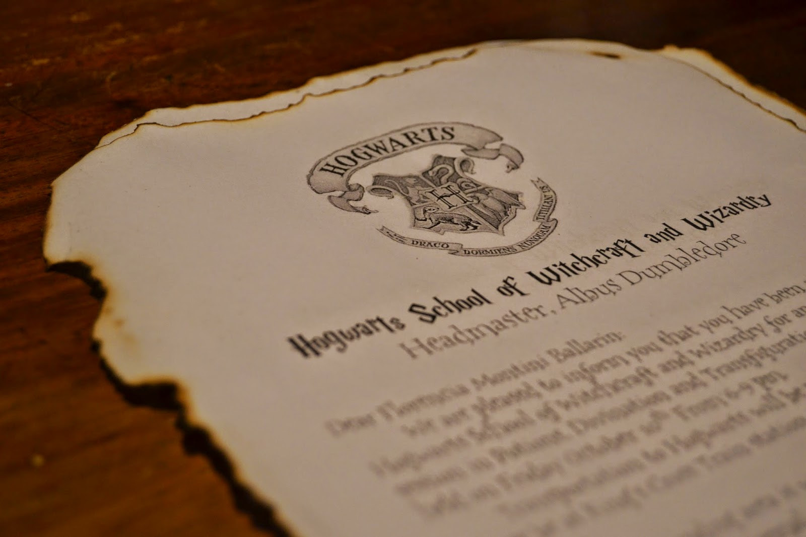 Cartas de harry potter para imprimir