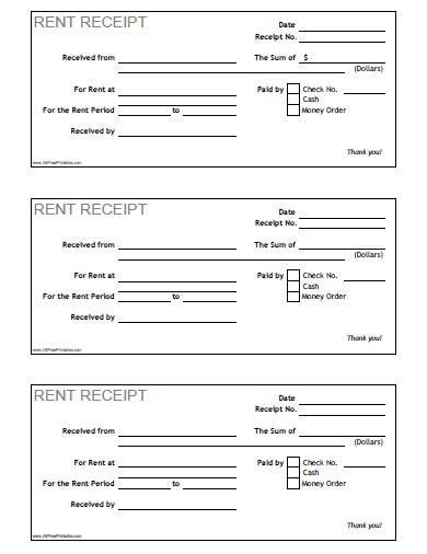 Here are the rent receipts that you can get and . rent receipt free printable