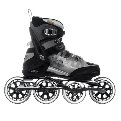 Rollerblade Mens Crossfire 100 Skate BlackSilver Mens US 95