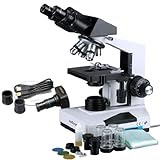 AmScope 40x-2000x Professional Full-Size Digital Binocular Biological Compound Microscope for Doctors Vets Medical School Students with 5MP Digital USB Camera