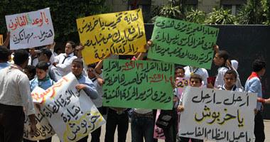 وقفة احتجاجية للكشافة المصرية أمام "الوزراء" 