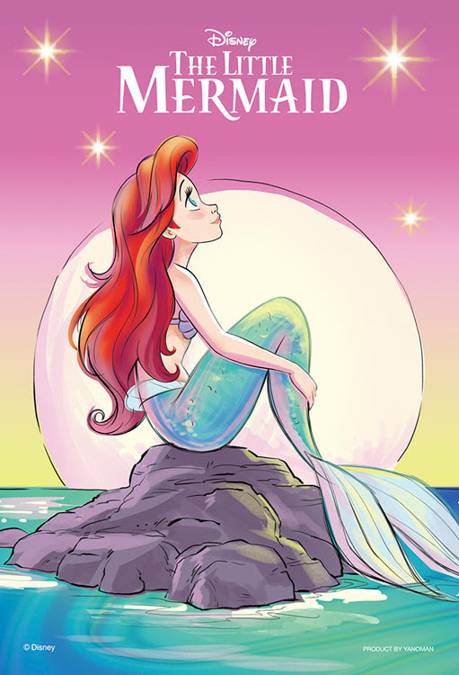 Yam 97 9 ディズニー トワイライト アリエル リトル マーメイド 70ピース やのまん の商品詳細ページです 日本最大級のジグソーパズル通販専門店 ジグソークラブ